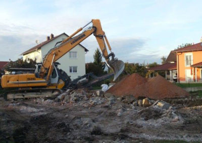 Abbrucharbeiten Einfamilienhaus