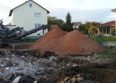 Abbrucharbeiten Einfamilienhaus